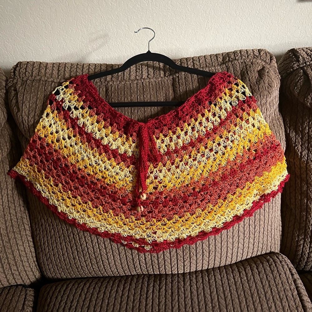 Houston Astros, Fall colors lightweight summer poncho.